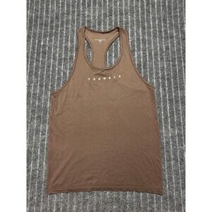 YoungLA Hydro Cool Tank Womens Medium Brown Sport Gym Athleisure